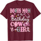 Bonus Mom Of The Birthday Cow-Girl Rodeo Bonus Mom Bday T-Shirt - T-Shirt | Maroon