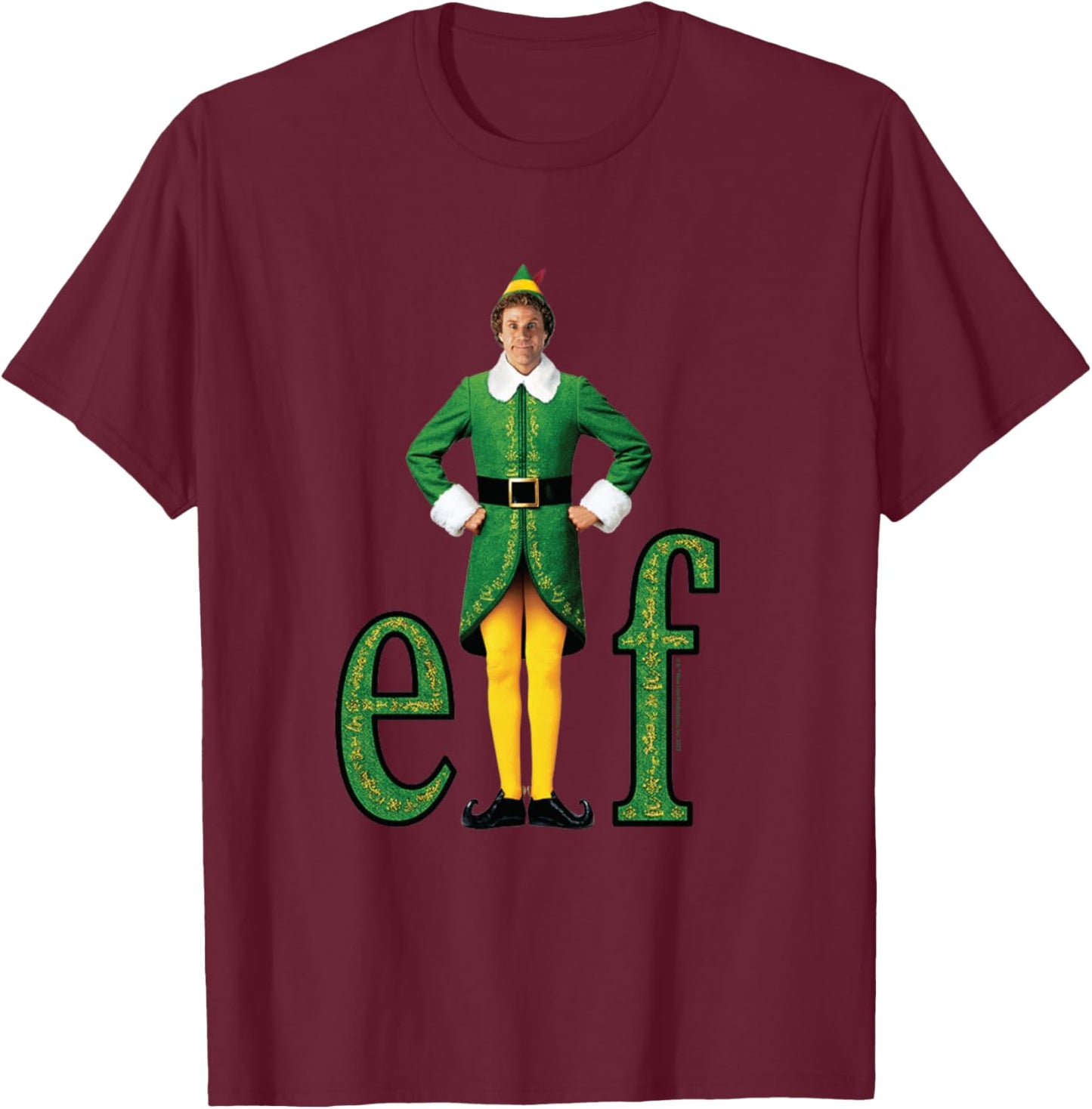 Elf - Buddy T-Shirt - T-Shirt | Maroon