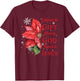 Celebrate Jesus Birth Christian Christmas T-Shirt - T-Shirt | Maroon