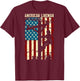 Lineman American flag Electric Cable gift Patriotic Lineman T-Shirt - T-Shirt | Maroon