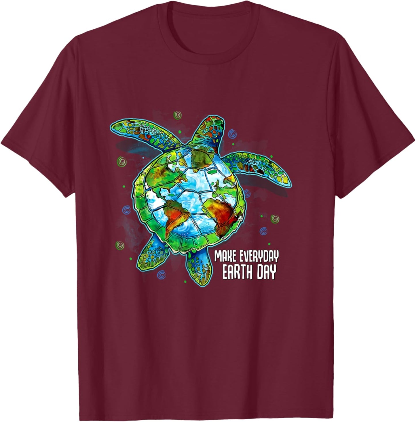 Happy Earth Day Shirt Cute Earth Day 2024 Men Women Kids T-Shirt - T-Shirt | Maroon