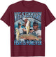 Wife Is Temporary Fish Is Forever Funny Fishing Meme Bootleg T-Shirt - T-Shirt | Maroon