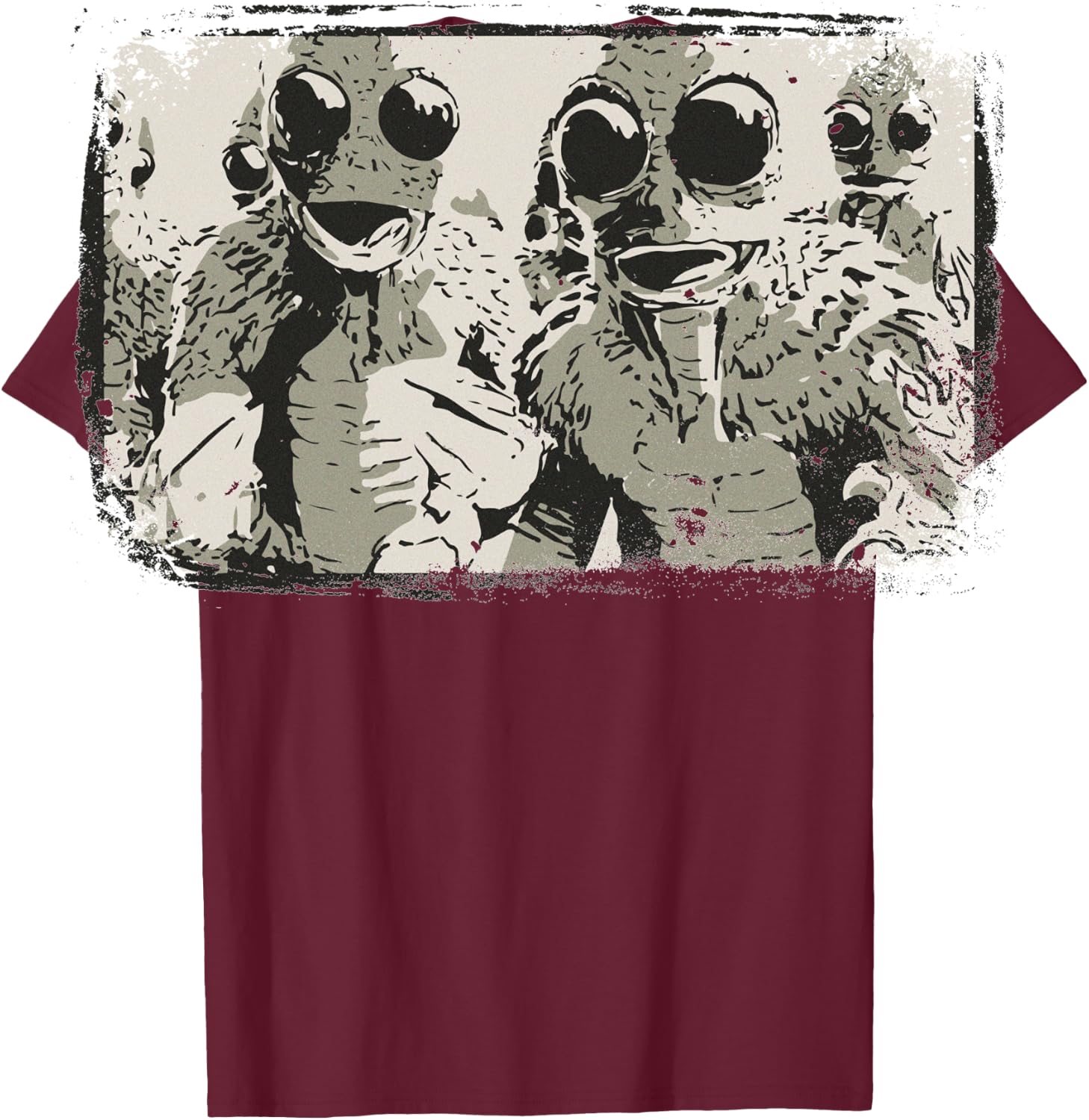 Sleestak T Shirt - Land of the Lost Distressed Vintage T-Shirt - T-Shirt | Maroon