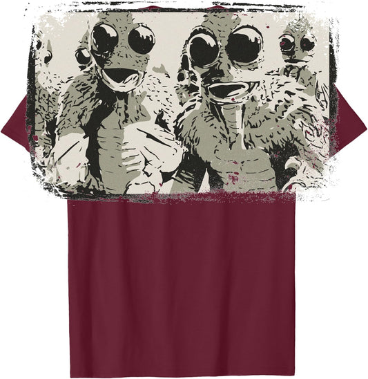 Sleestak T Shirt - Land of the Lost Distressed Vintage T-Shirt - T-Shirt | Maroon