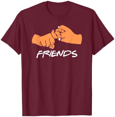 Friends ASL American Sign Languages T-Shirt - T-Shirt | Maroon