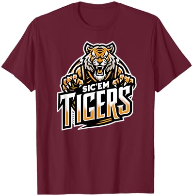 Trinity Love Clothing Co. Broken Arrow Sic'em Tigers T-Shirt - T-Shirt | Maroon