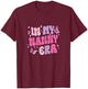 In My Nanny Era Funny Butterfly Groovy Retro Mothers Day T-Shirt - T-Shirt | Maroon