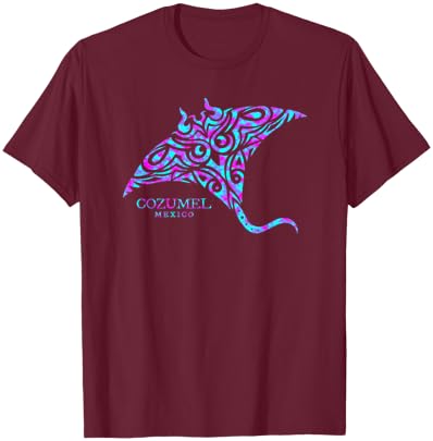 Cozumel Mexico Stingray Boys Girls Souvenir T-Shirt - T-Shirt | Maroon