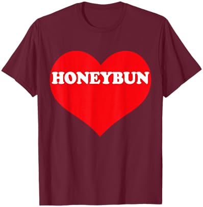 I Heart Honeybun, I Love Honeybun Custom T-Shirt - T-Shirt | Maroon
