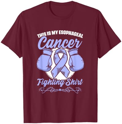 Esophagus Cancer Fighter Purple Esophageal Cancer Fighting T-Shirt - T-Shirt | Maroon