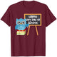 Happy 120th Day Of School Owl Teacher 120 Days Of School Women Kids T-Shirt - T-Shirt | Maroon