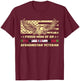 Proud Mom Of an Afghanistan Veteran Military Vet's Mother T-Shirt - T-Shirt | Maroon