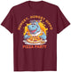 Hungry Hungry Hippo Pizza Party T-Shirt - T-Shirt | Maroon