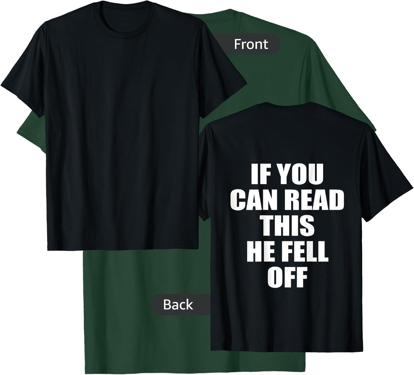 Funny Motorcycle Biker Girl If You Can Read This He Fell Off T-Shirt - T-Shirt | Forest