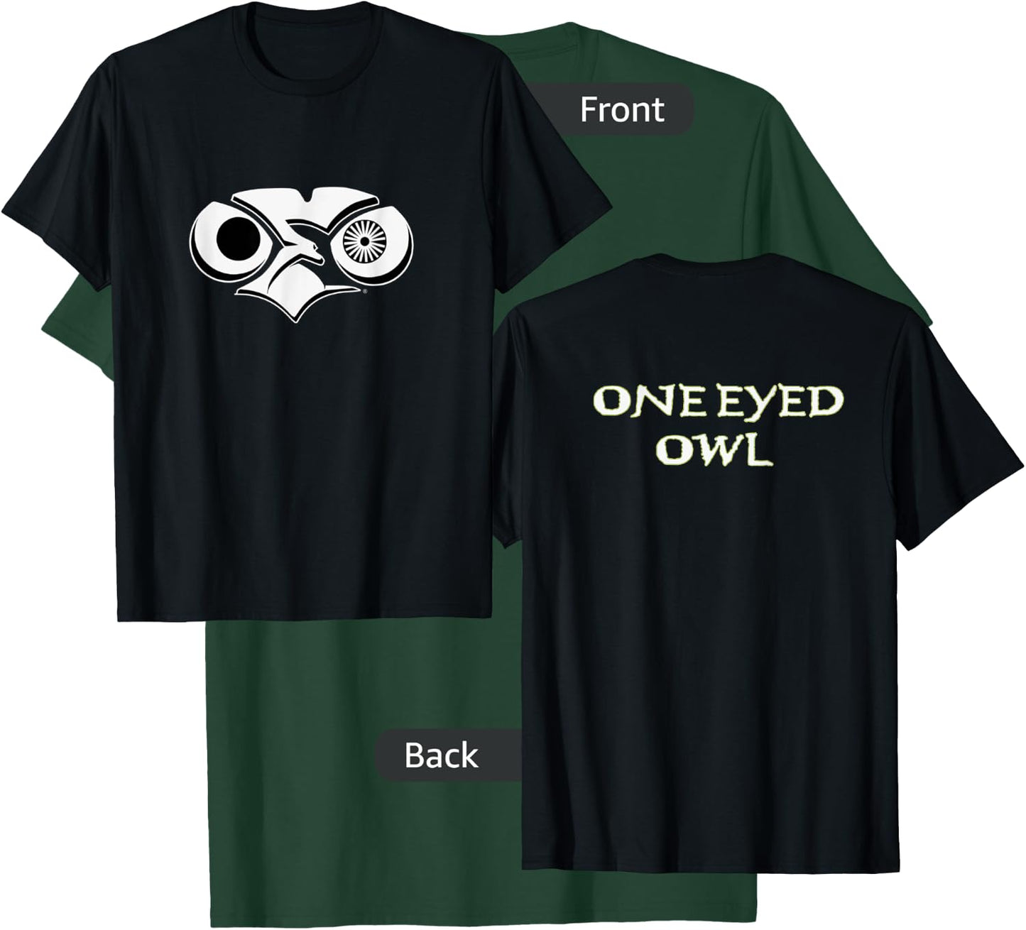 "One Eyed Owl OEO Skull" T-Shirt - T-Shirt | Forest