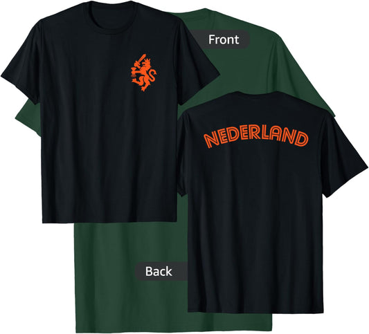 Netherlands Nederland Dutch Lion Retro Classic Country T-Shirt - T-Shirt | Forest