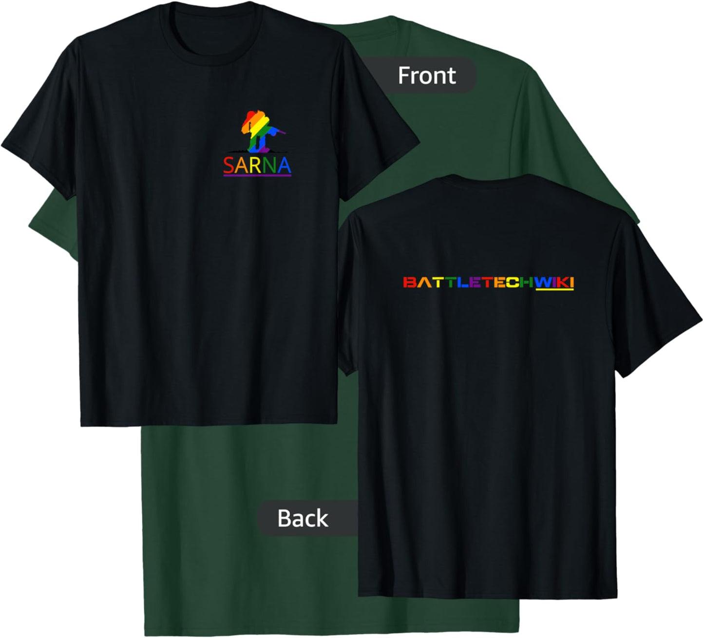 Sarna.net / BattleTech Wiki (Rainbow) T-Shirt - T-Shirt | Forest