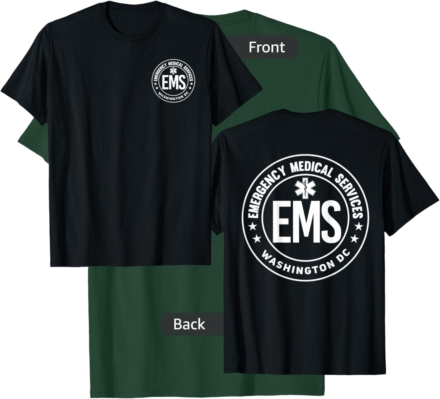 Washington D.C. EMS Emergency Medical Services EMT T-Shirt - T-Shirt | Forest