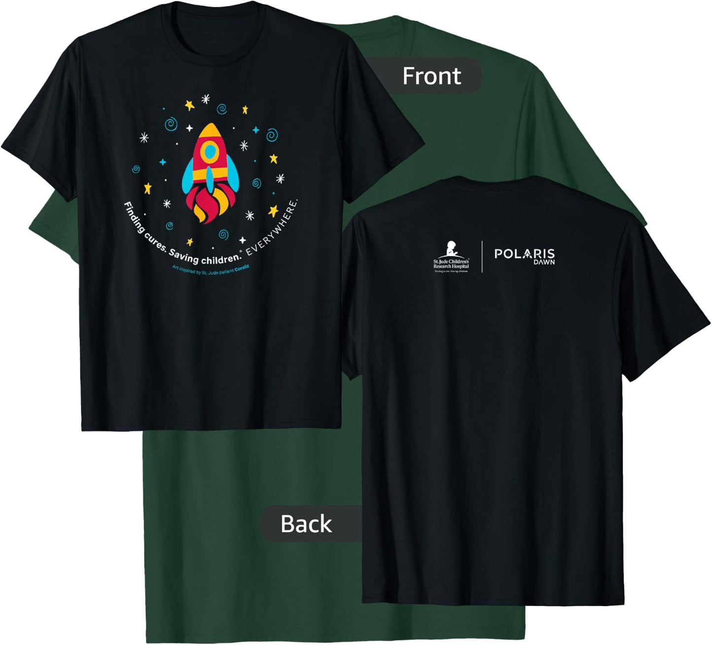 St. Jude Patient Coraliz Rocket T-Shirt - T-Shirt | Forest