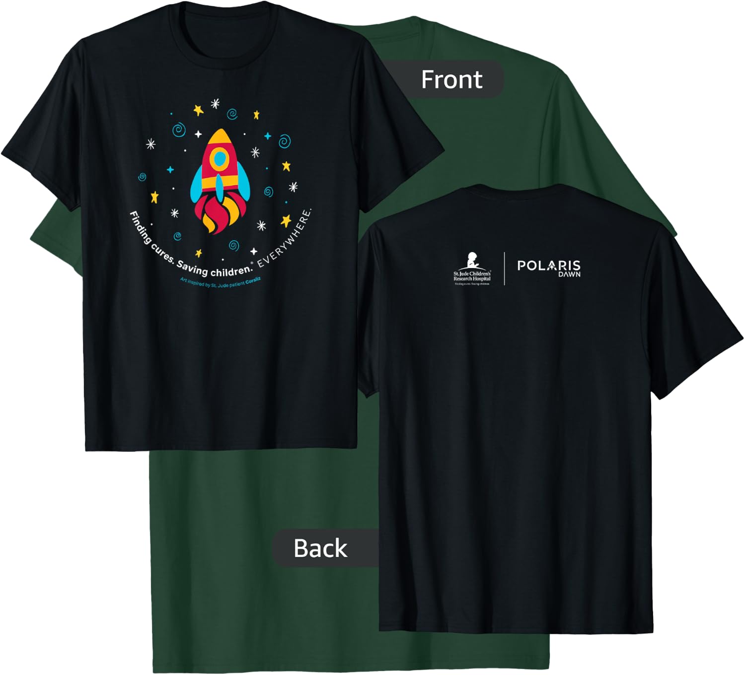 St. Jude Patient Coraliz Rocket T-Shirt - T-Shirt | Forest