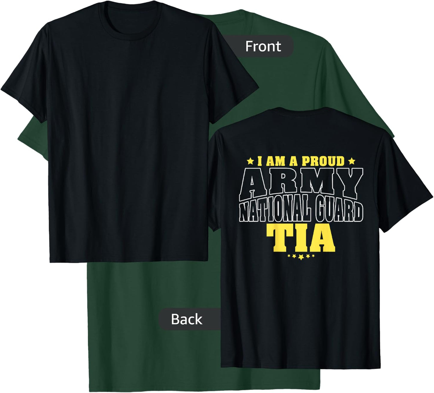 I Am A Proud Army National Guard Tia - Military Aunt Family T-Shirt - T-Shirt | Forest