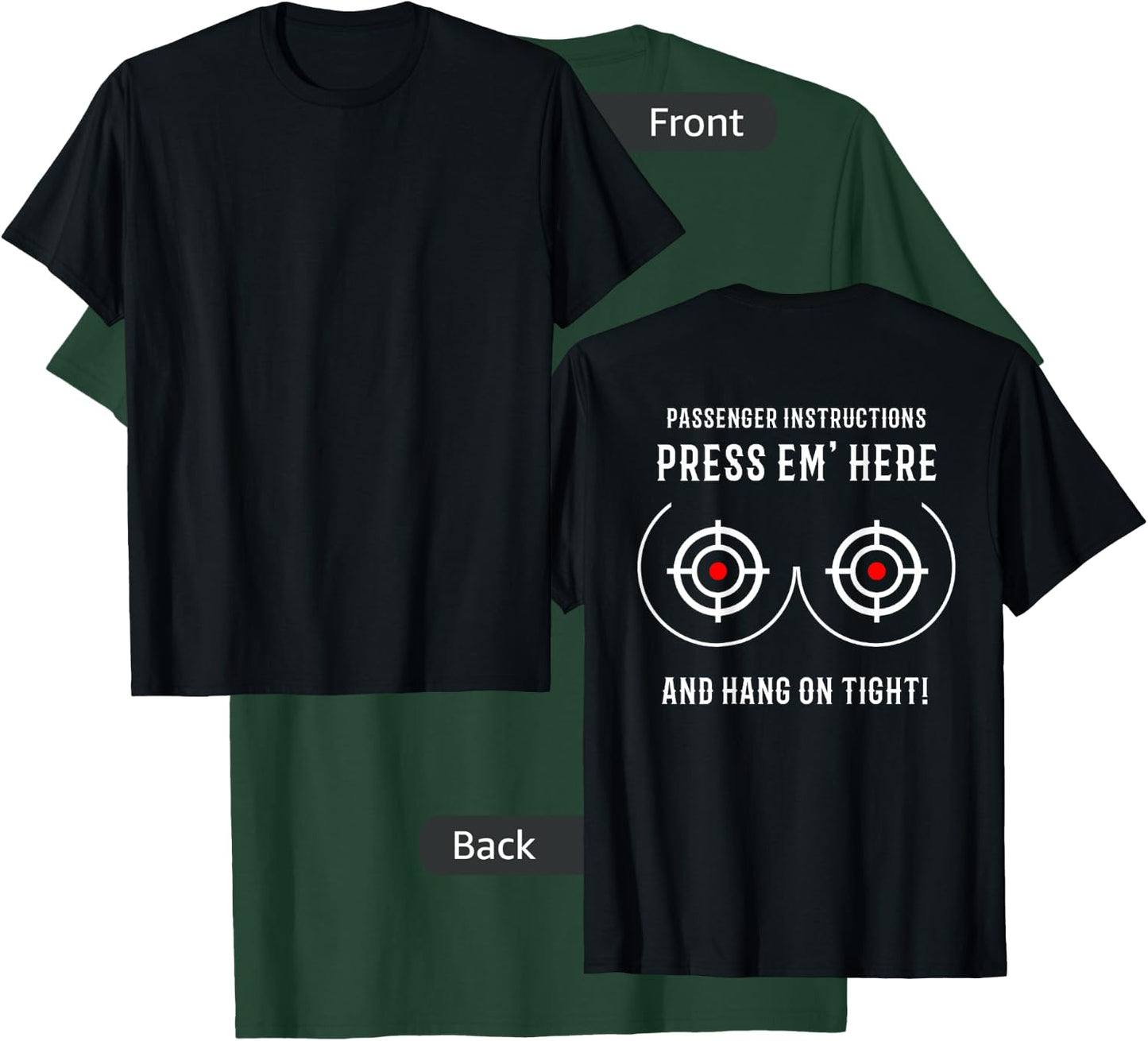 Press Em' Here Shirt Funny Motorcycle T-Shirt - T-Shirt | Forest