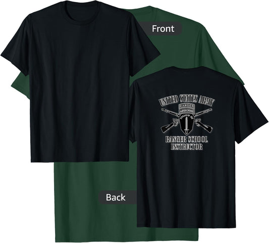 U.S. Army Ranger School Instructor (Back Design) T-Shirt - T-Shirt | Forest
