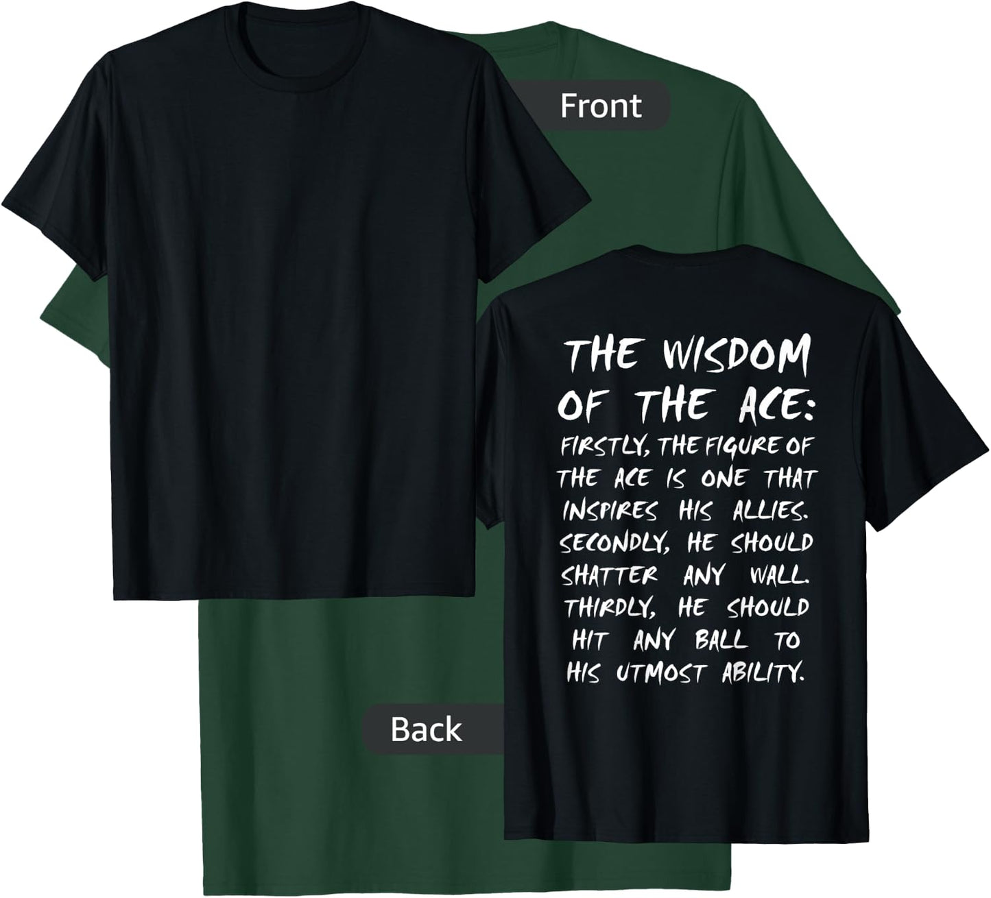 Ace Owl Volleyball Wisdom Anime Manga Cosplay T-Shirt - T-Shirt | Forest