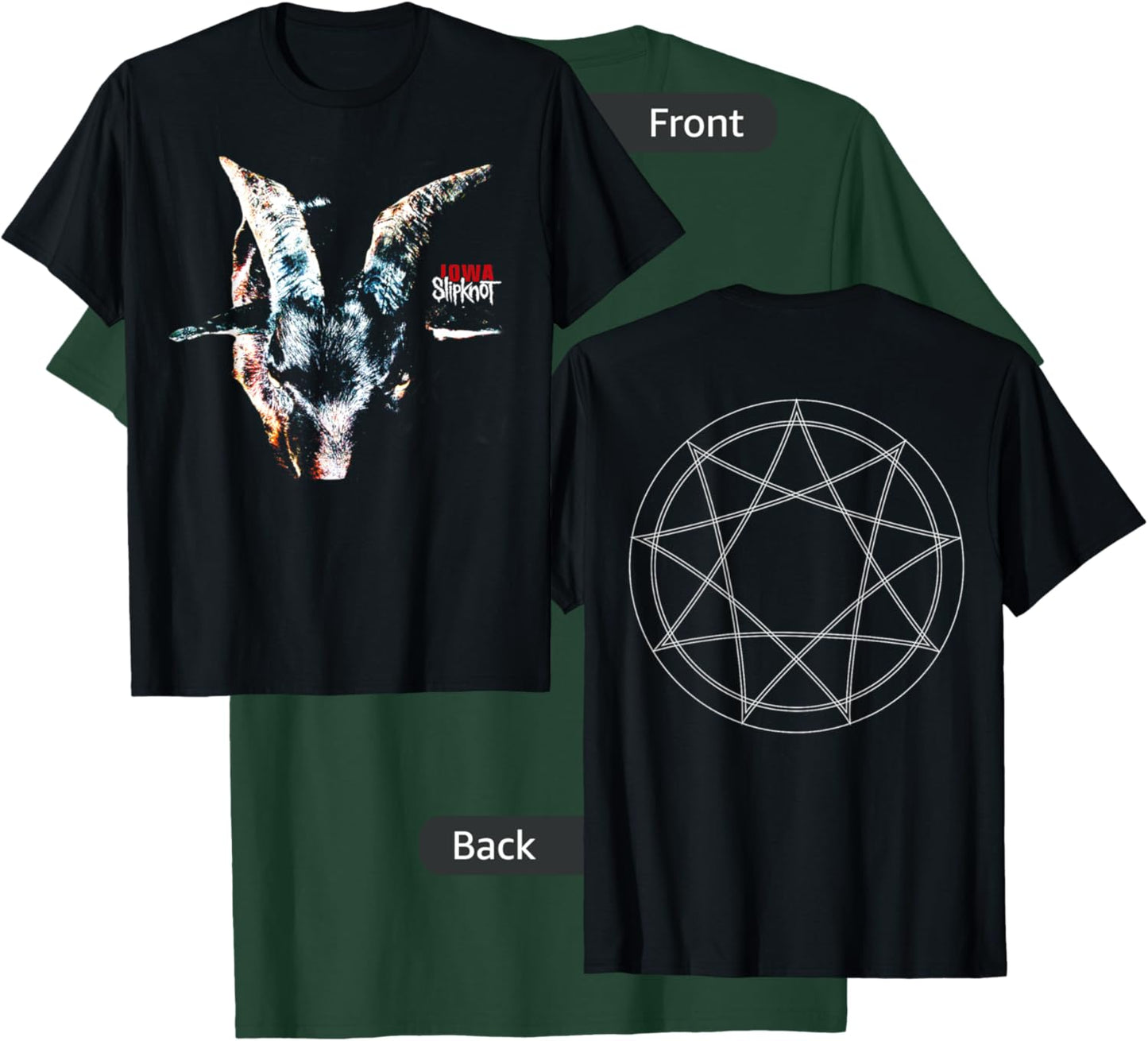 Slipknot -Adults Iowa Album , Black, Short Sleeve, , Classic Fit, Small T-Shirt - T-Shirt | Forest