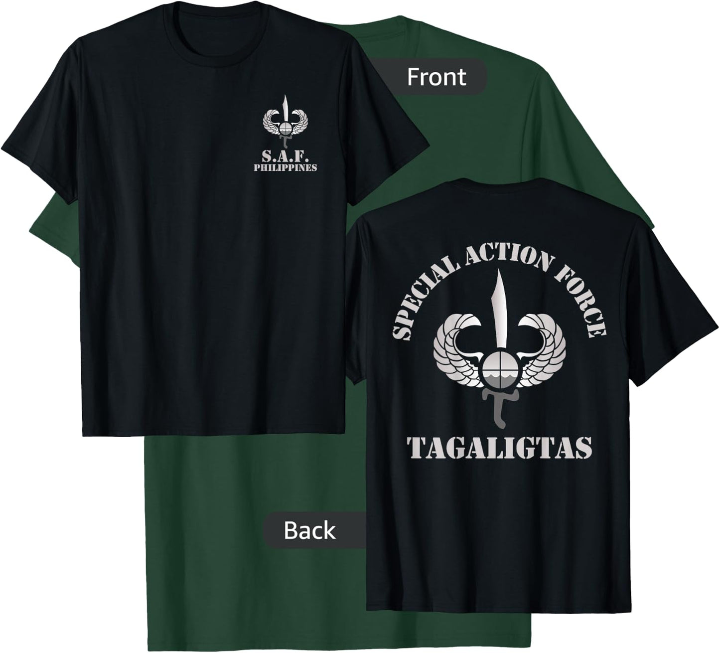 Special Action Force SAF Philippines Police T-Shirt - T-Shirt | Forest