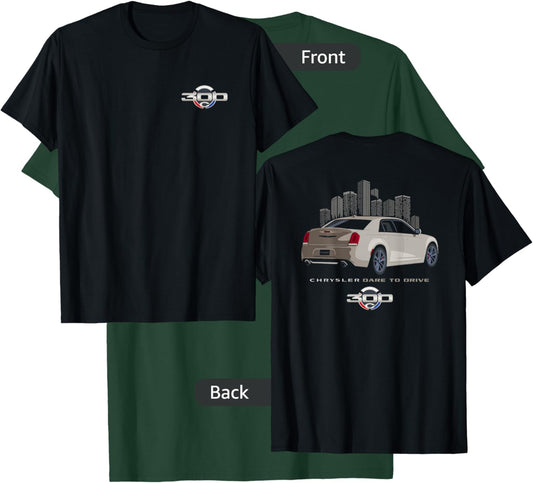 Chrysler 300 Dare to Drive (Front/Back) T-Shirt - T-Shirt | Forest