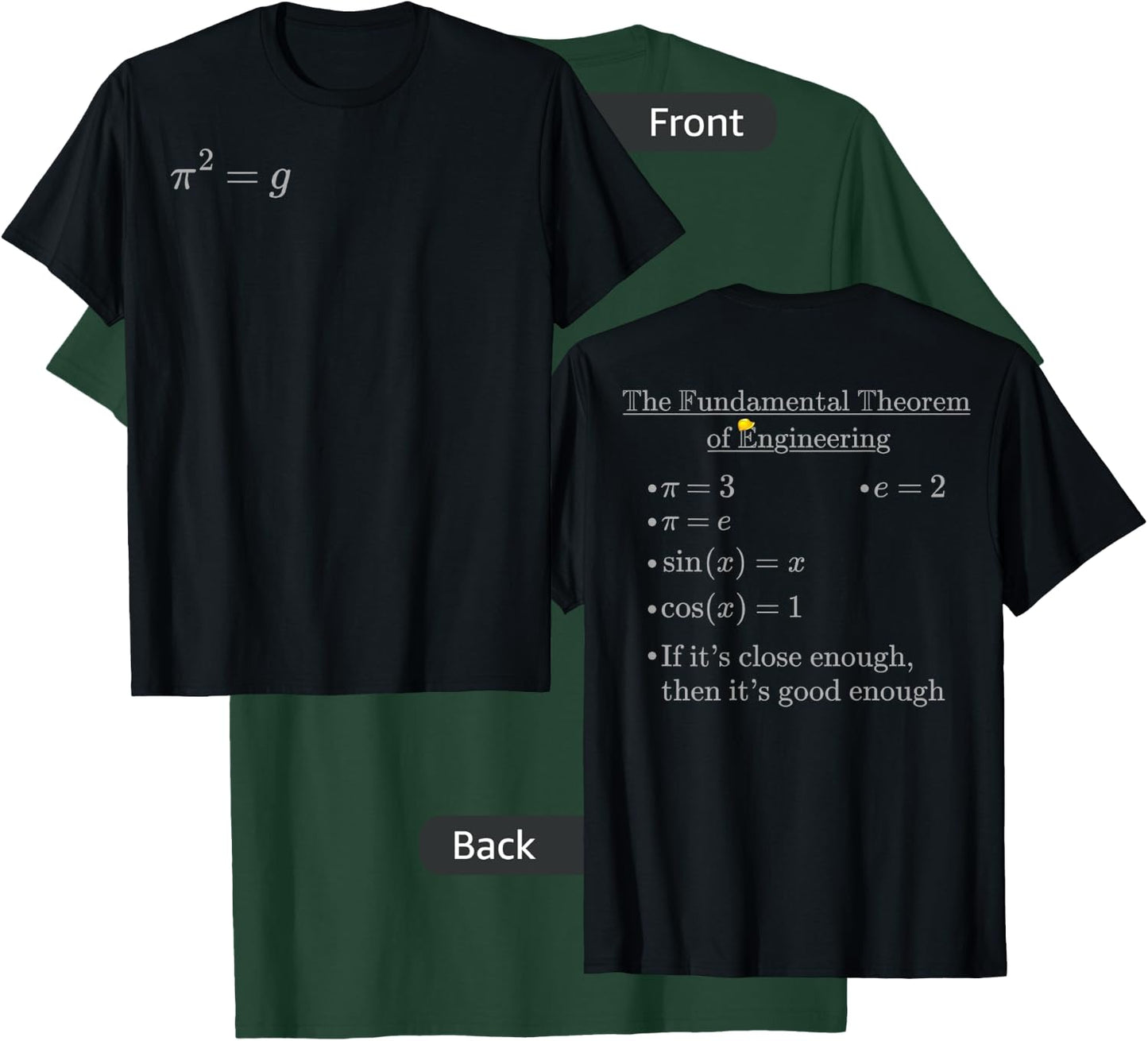 Fundamental Theorem of Engineering 2 T-Shirt - T-Shirt | Forest