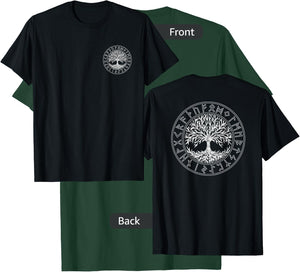 Tree of Life, Rune Circle, Celtic Tree of Life, Viking T-Shirt - T-Shirt | Forest