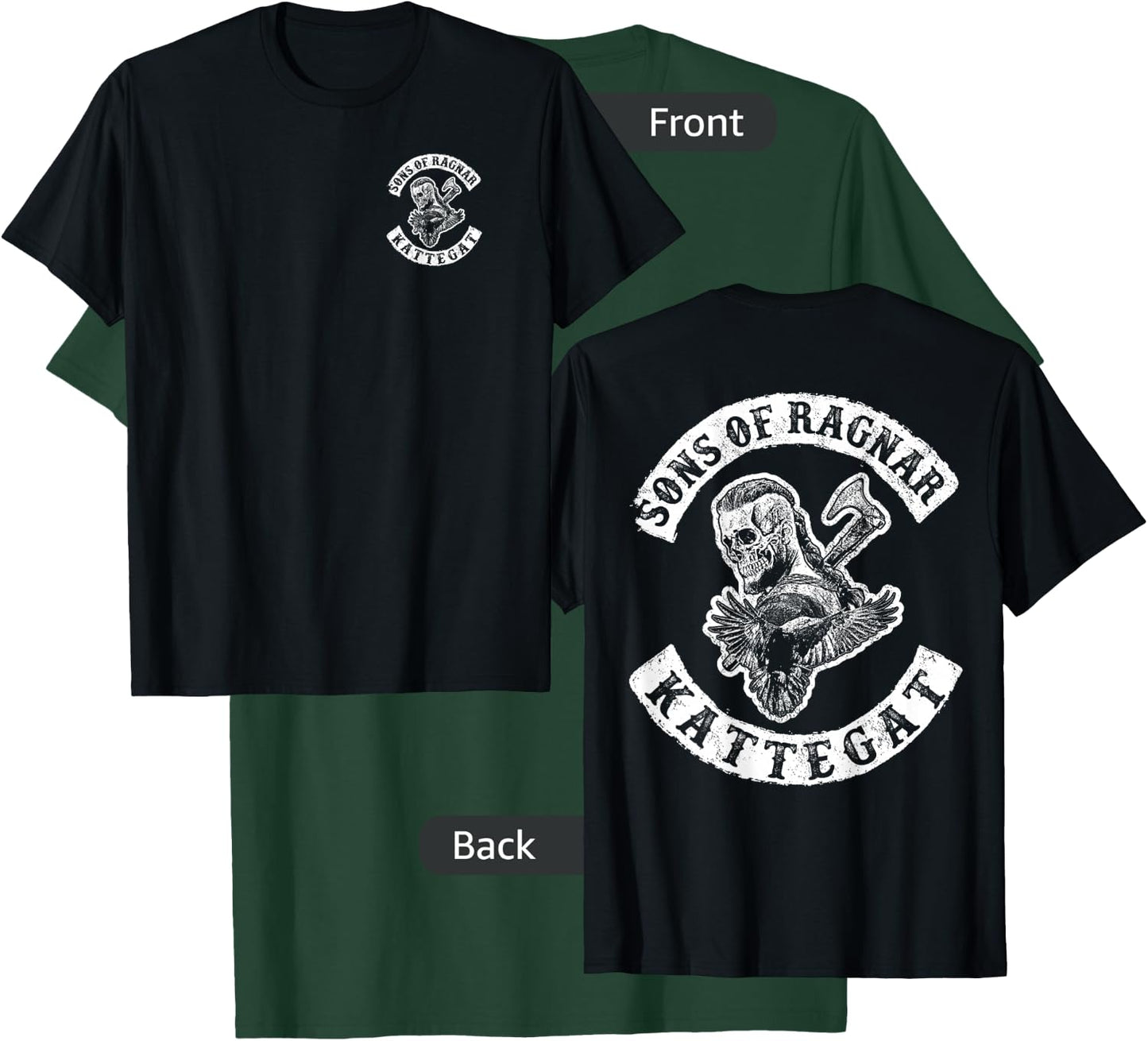 Sons of Ragnar - Kattegat (both sides) T-Shirt - T-Shirt | Forest