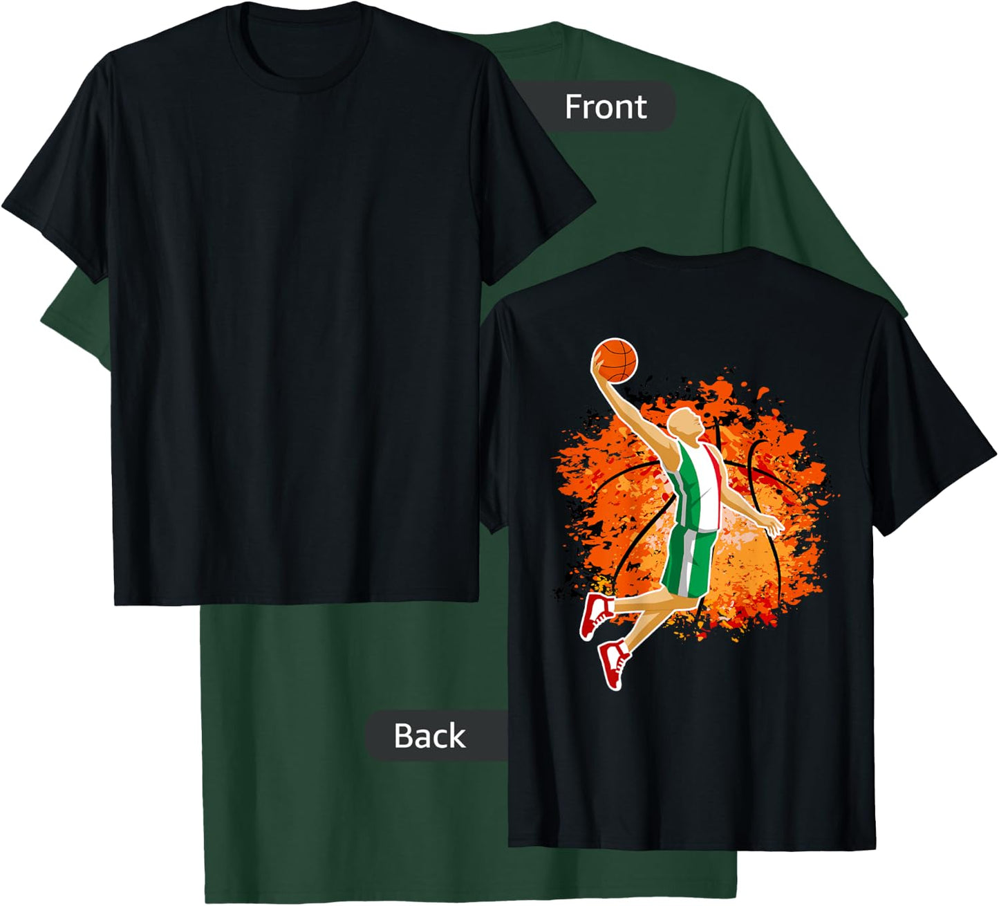Italy National Basketball Jersey Italian Slam Dunk Gift T-Shirt - T-Shirt | Forest
