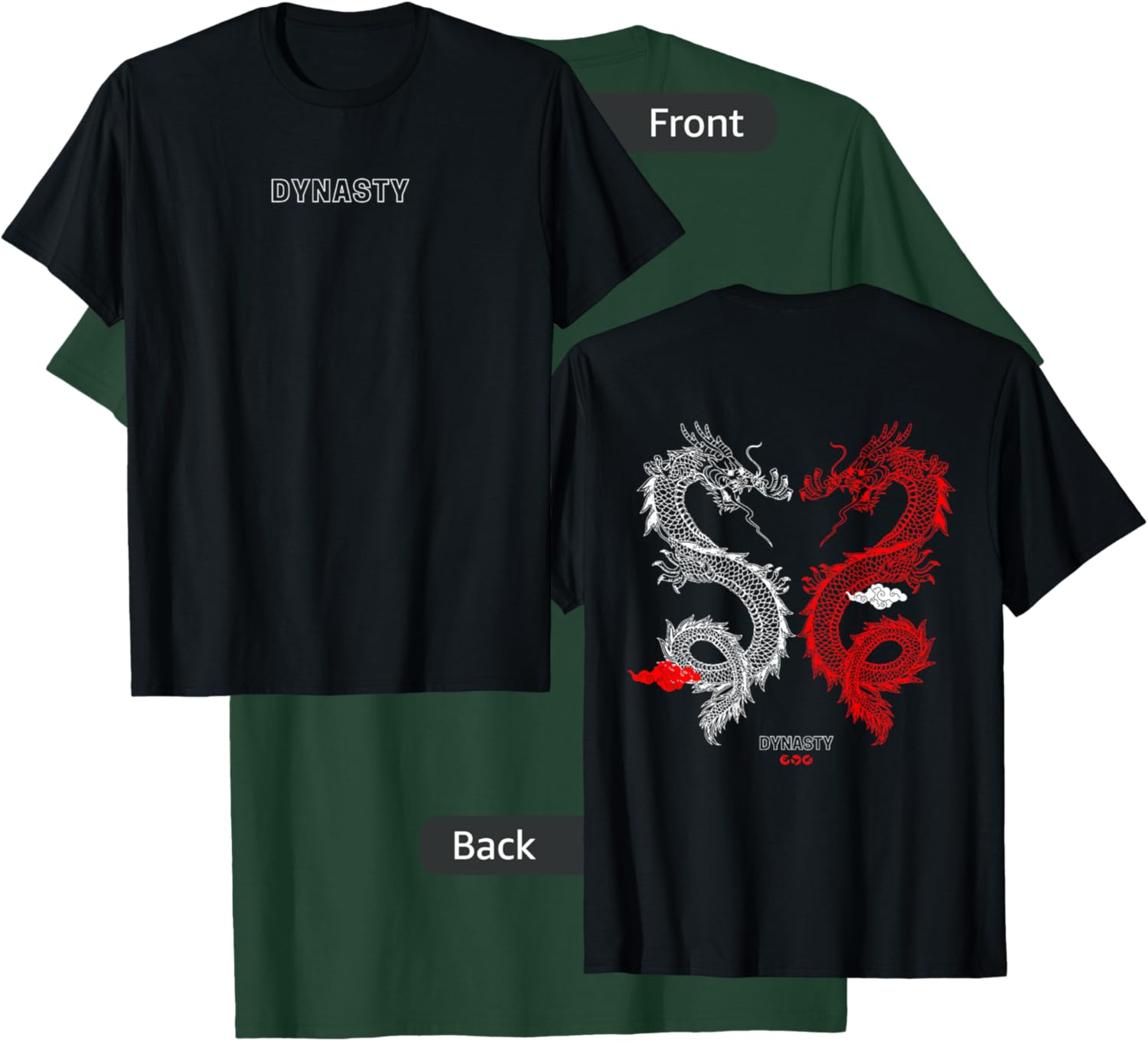 Trendy Dynasty Dragon Gym Pump Cover T-Shirt - T-Shirt | Forest