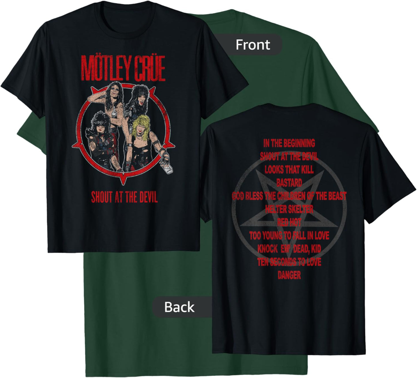 Mötley Crüe – SATD Tracklist T-Shirt - T-Shirt | Forest
