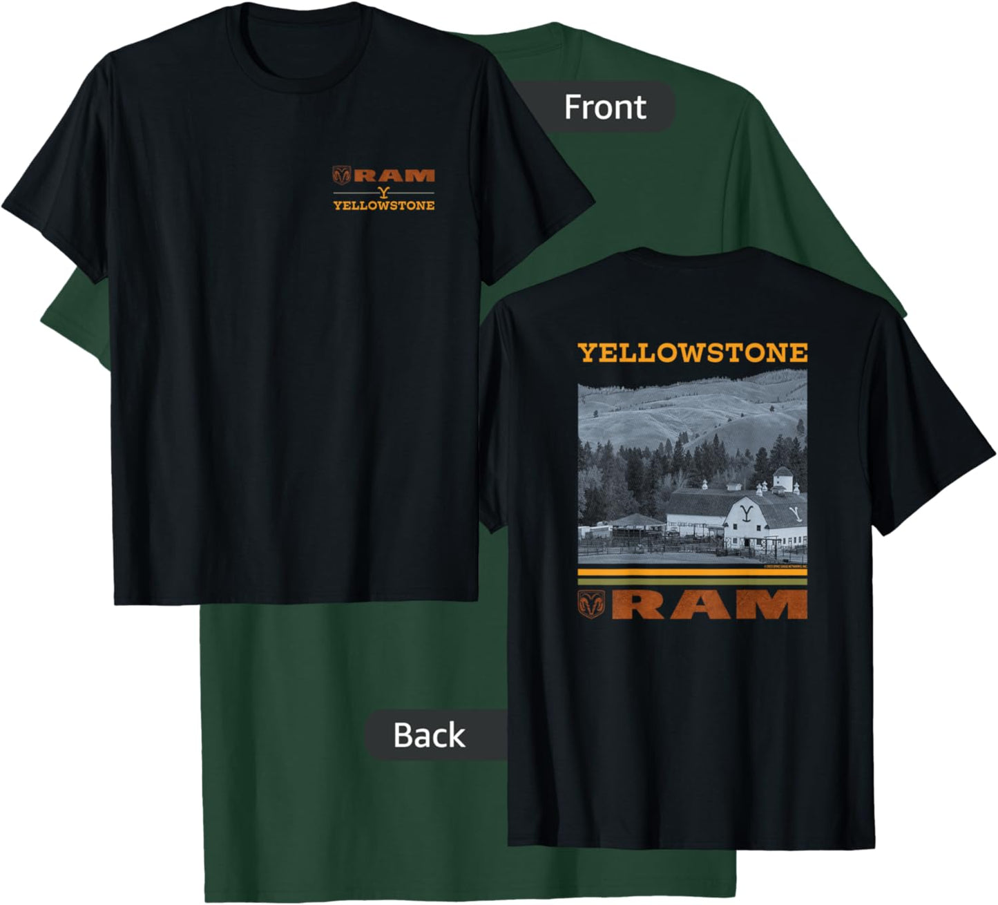 Yellowstone x Ram Trucks Scenic T-Shirt - T-Shirt | Forest