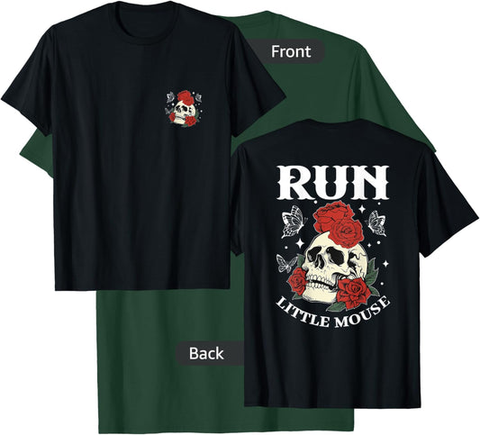 Run Little Mouse, Smut Reader - Front and Back T-Shirt - T-Shirt | Forest
