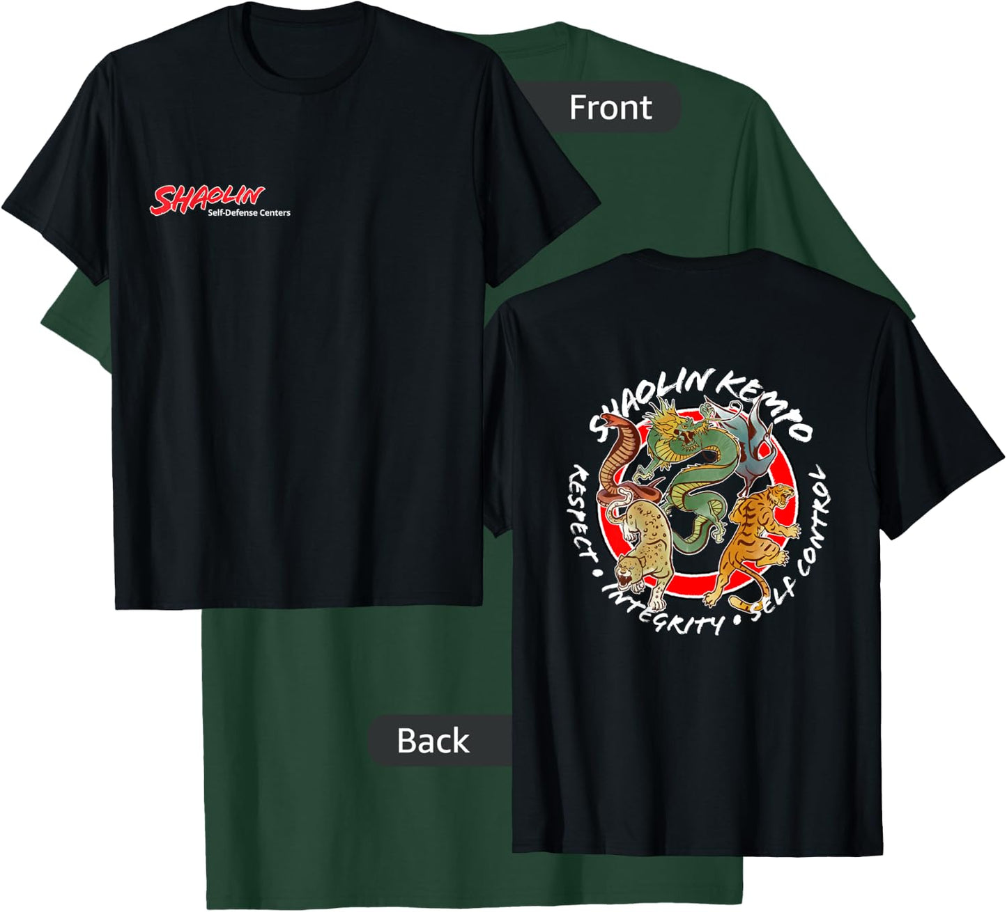 Shaolin Animals T-Shirt - T-Shirt | Forest
