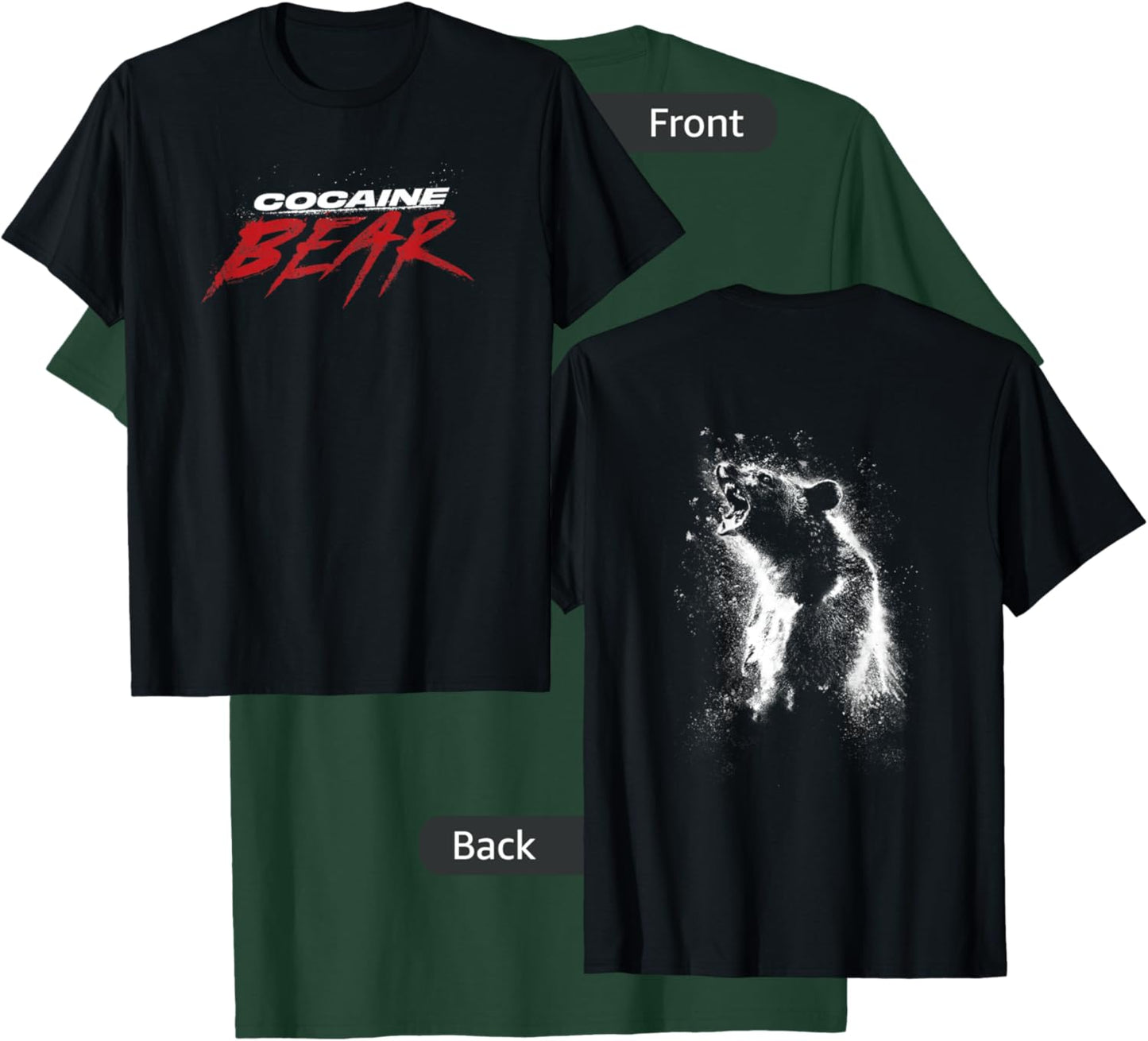 Cocaine Bear Movie Logo T-Shirt - T-Shirt | Forest