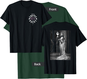 Corpse Bride Front and Back Victor Emily Marriage Movie T-Shirt - T-Shirt | Forest