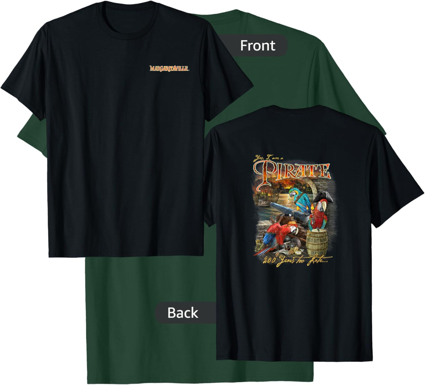 Margaritaville Pirate Parrot T-Shirt - T-Shirt | Forest