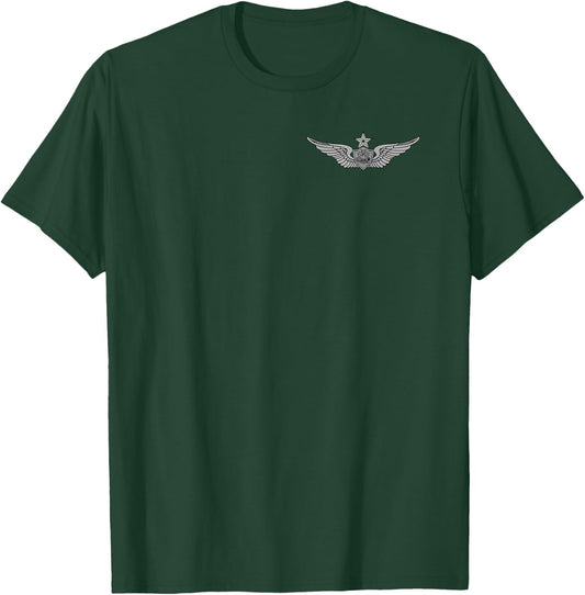US Army Senior Aviation Badge - Aircrew Wings T-Shirt - T-Shirt | Forest