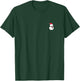 Snowman Christmas Subtle Minimal Funny Holiday Party Simple T-Shirt - T-Shirt | Forest