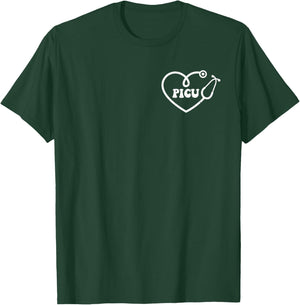 Picu Pediatric Nurse Pediatric Intensive Care Unit 2 Sided T-Shirt - T-Shirt | Forest