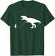 Girl Walking Pet TRex Dinosaur Pet Tyrannosaurus Rex T-Shirt - T-Shirt | Forest