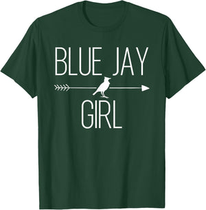 Blue Jay Girl Gift Bird Animal Lover T-Shirt - T-Shirt | Forest