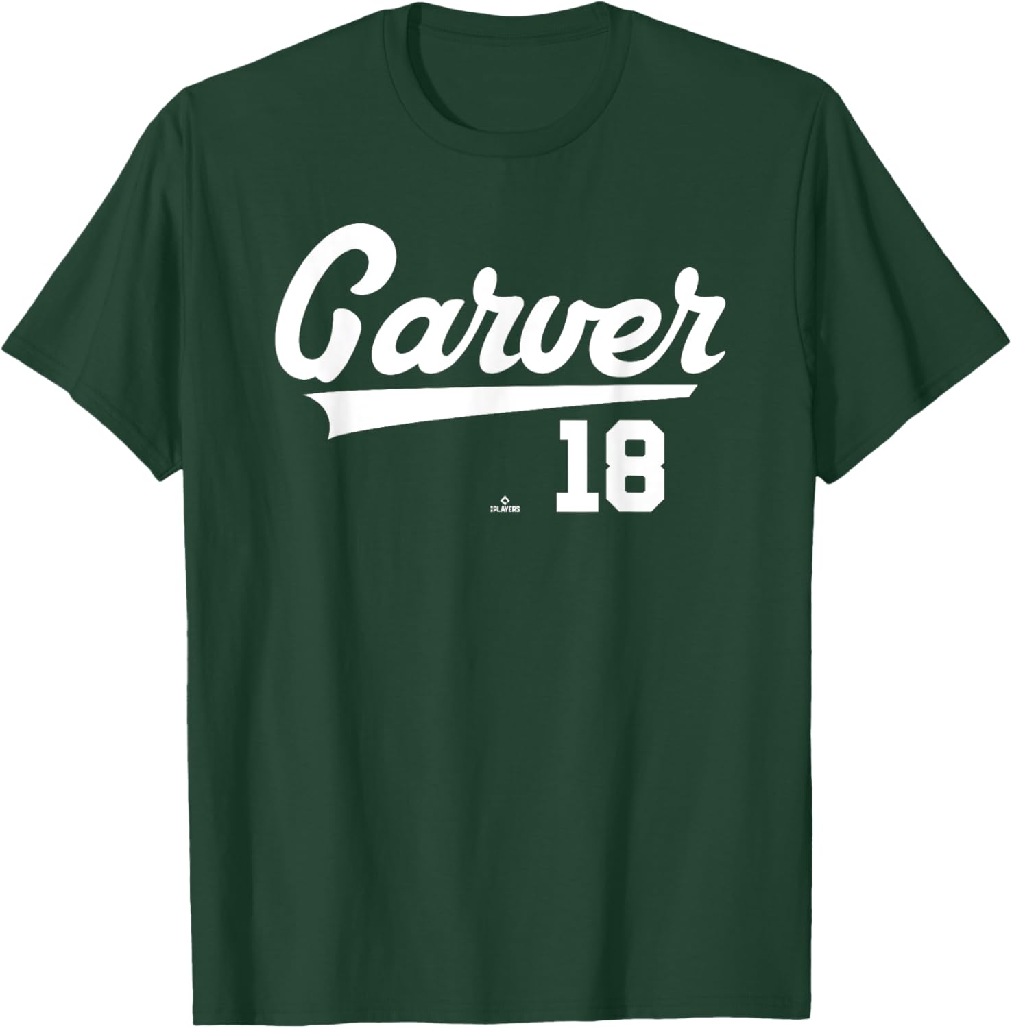 Player Name Swoosh Mitch Garver Seattle Baseball MLBPA T-Shirt - T-Shirt | Forest
