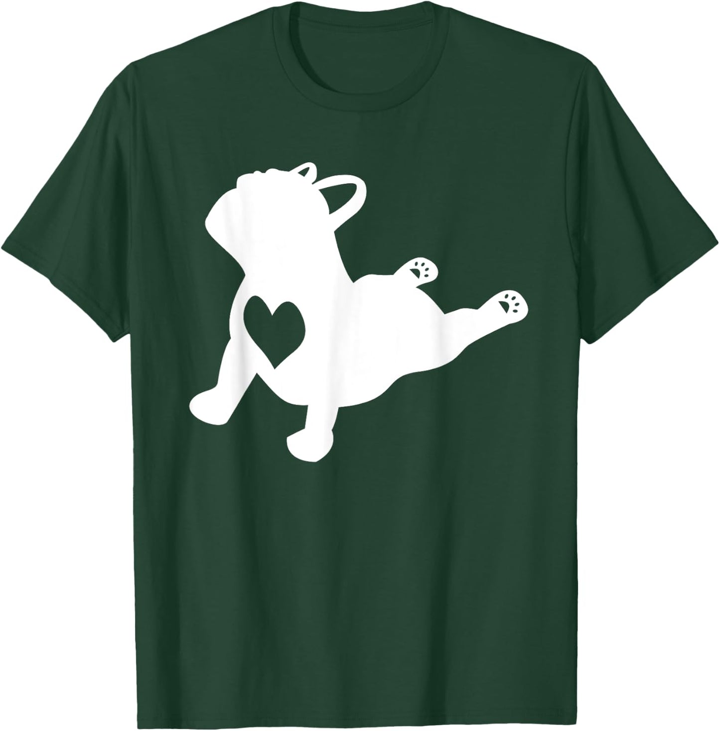 French bulldog yoga pose shirt with love heart frenchie gift Women Girls Kids T-Shirt - T-Shirt | Forest